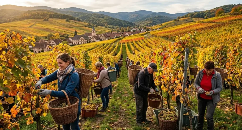 Découvrir les vendanges en alsace : un savoir-faire unique vendanges en groupe